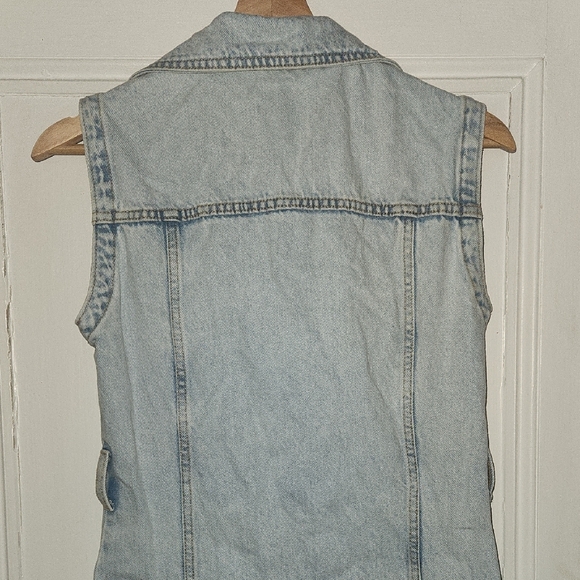 Zara Denim Button-Down Mini Dress - Picture 6 of 6
